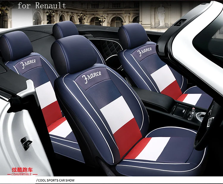 OUZHI flag pattern pu leather car seat cover for renault megane 2