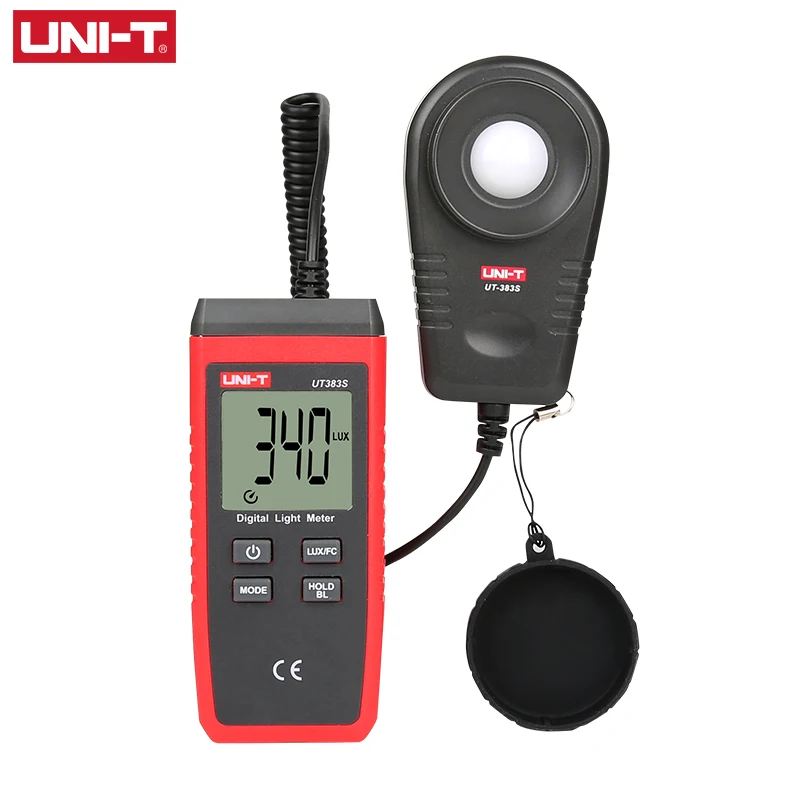 

UNI-T UT383S Digital lux meter luxmeter 200000lux Luminance Lux Fc Test Max Min Illuminometers Photometer