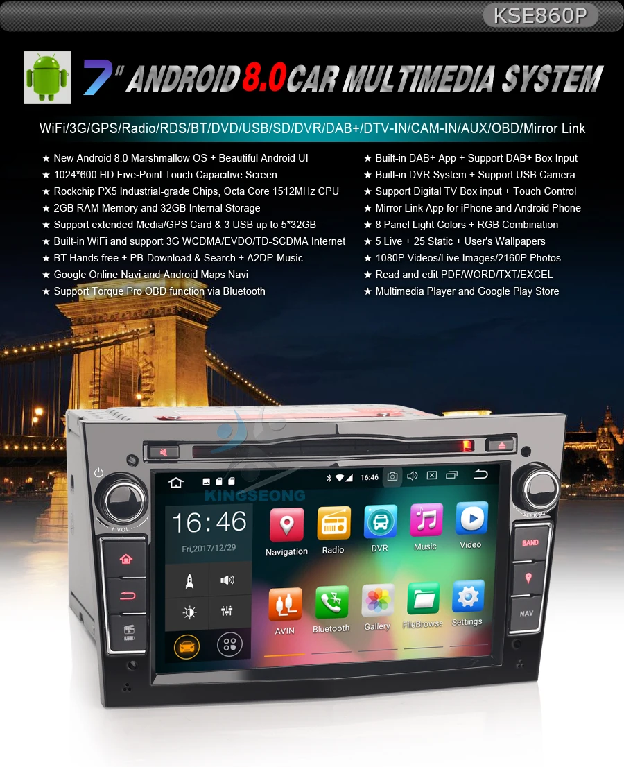 Perfect Android 8.0 DAB+ MP3 Head Unit GPS Sat Nav Car DVD player for Opel Astra H Antara Vectra C Wifi OBD 0 Perfect Android 8.0 DAB+ MP3 Head Unit GPS Sat Nav Car DVD player for Opel Astra H Antara Vectra C Wifi OBD 0