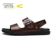 Camel Active/качественные пляжные повседневные мужские сандалии из искусственной кожи; Мужская обувь для взрослых; удобные летние сандалии для прогулок; новое поступление