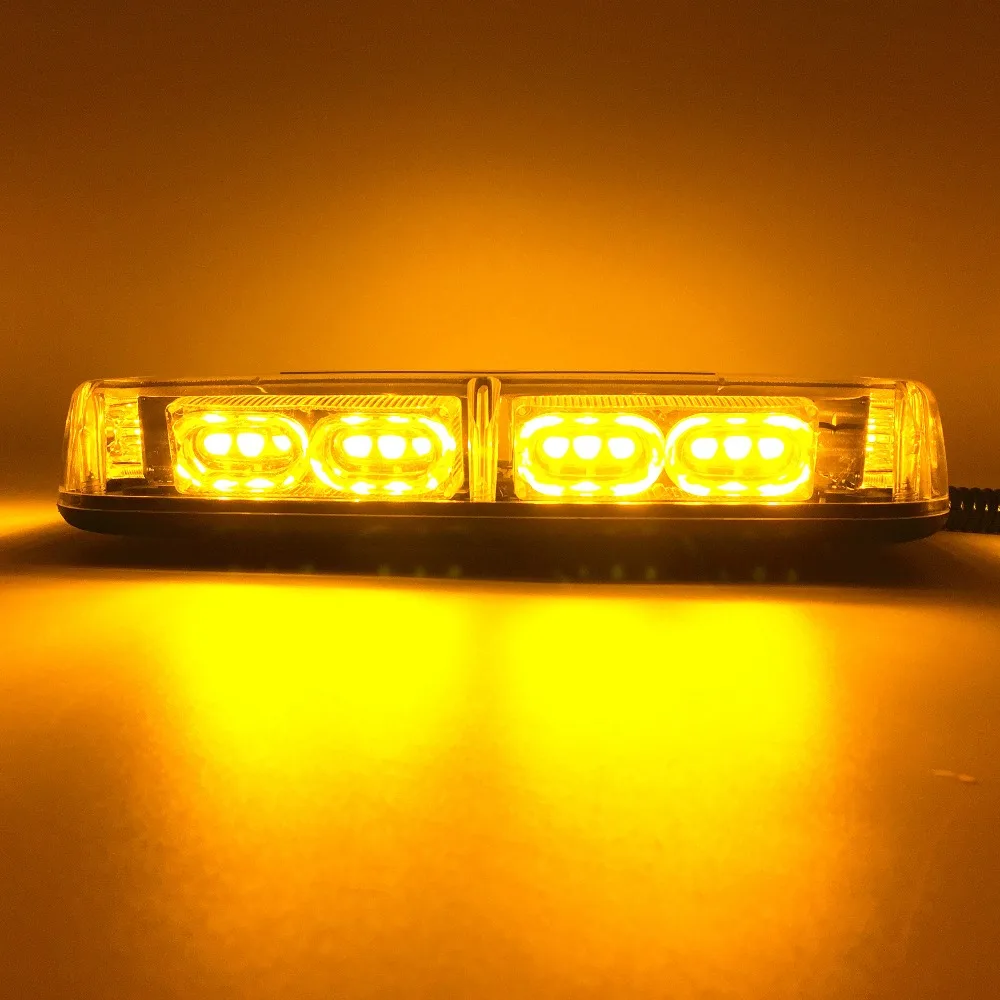 Янтарный Грузовик Автомобиль на крыше автомобиля светодиодный стробоскопический светильник Авто аварийная лампа желтый светодиодный предупреждающий светильник s DC12V