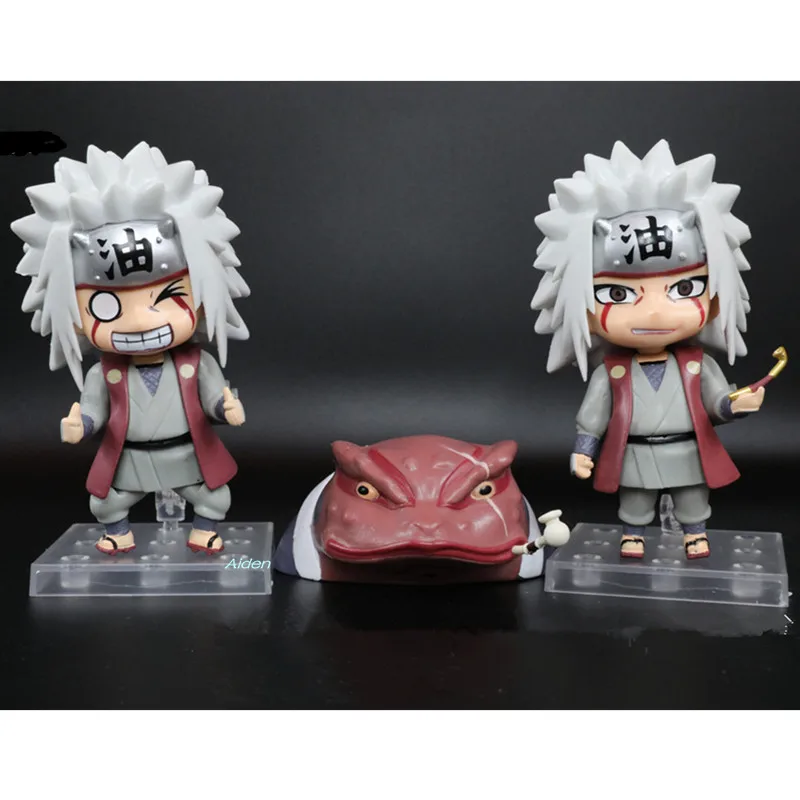 3 шт./компл. Naruto Shippuden Jiraiya с Gama Bunta Q версия ПВХ фигурка Коллекционная модель