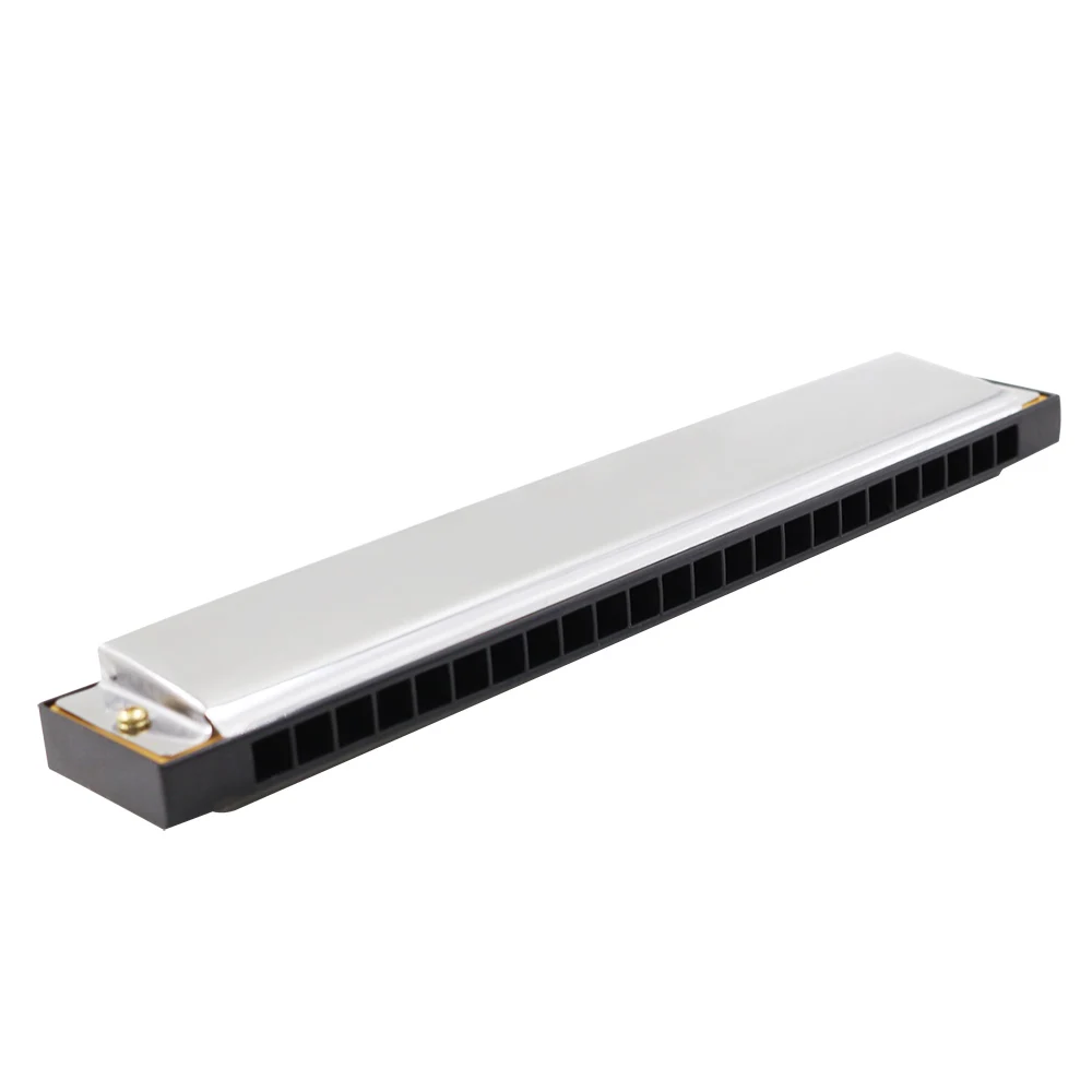 

Harmonica 24 Holes Tremolo Harmonica Mouth Organ Key of C for Students Beginners
