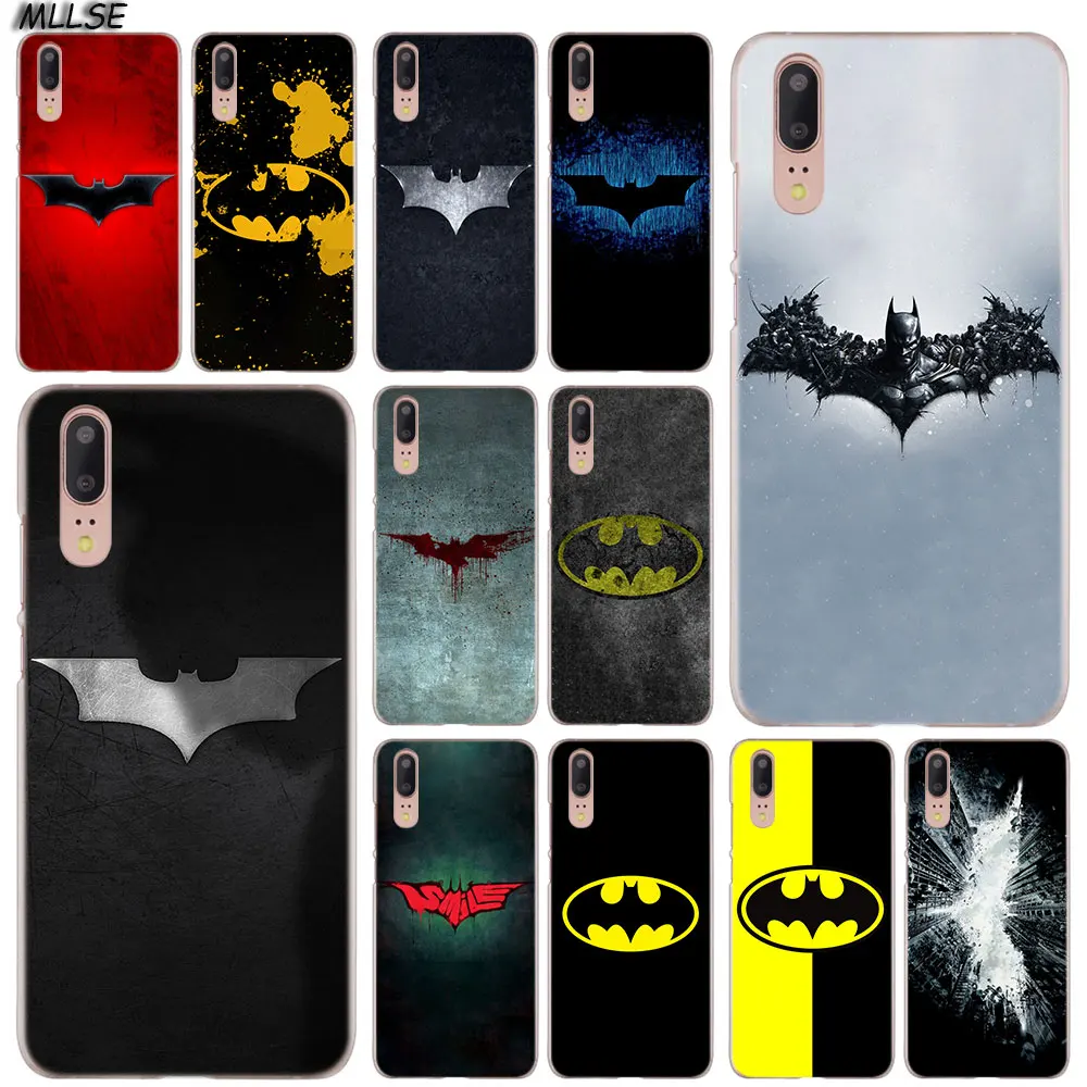 

MLLSE Batman Logo Fashion Clear Case Cover for Huawei P30 P20 P10 P9 P8 Lite 2017 P30 P20 Pro Mini P Smart Plus Cover Hot