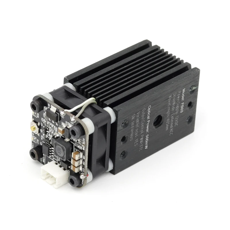 Лазерный модуль GKTOOLS 500 МВт 405нм 12 В синий 2 54 3 P TTL/PWM модулятор для DIY лазерный
