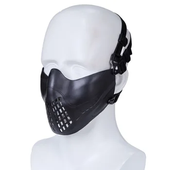 

CS Colorful Tactical Mask Airsoft Hunting Shooting Military Mask Tactical Protective Half Face Mesh Masks