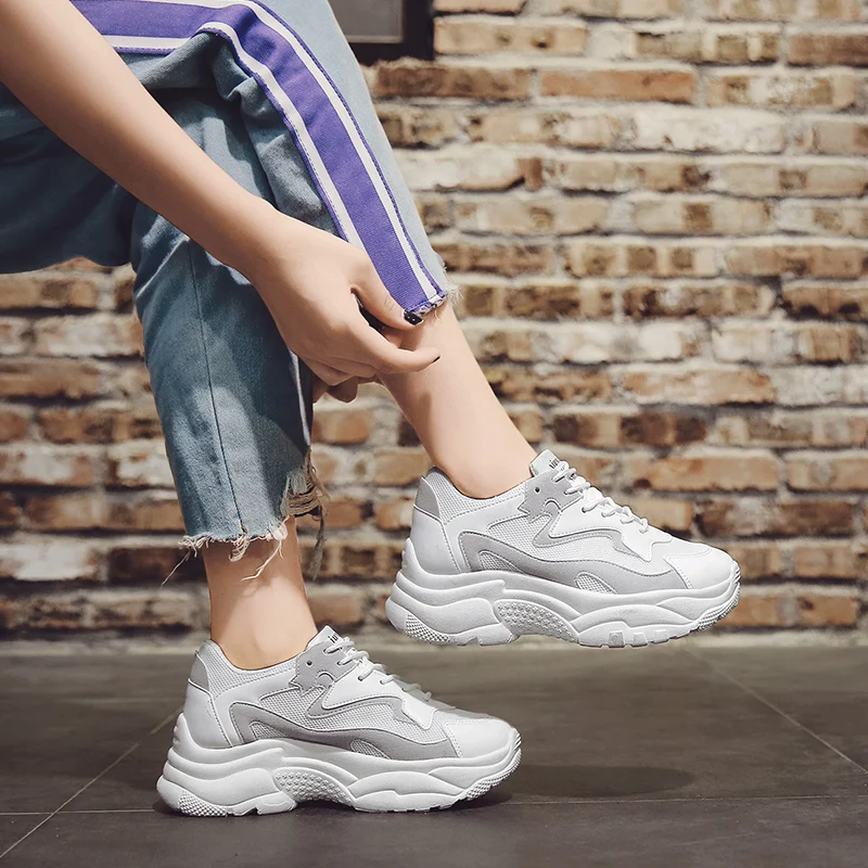 ComemoreSneakers Krasovki женские кроссовки дышащие прогулочные туфли белые беговые уличные