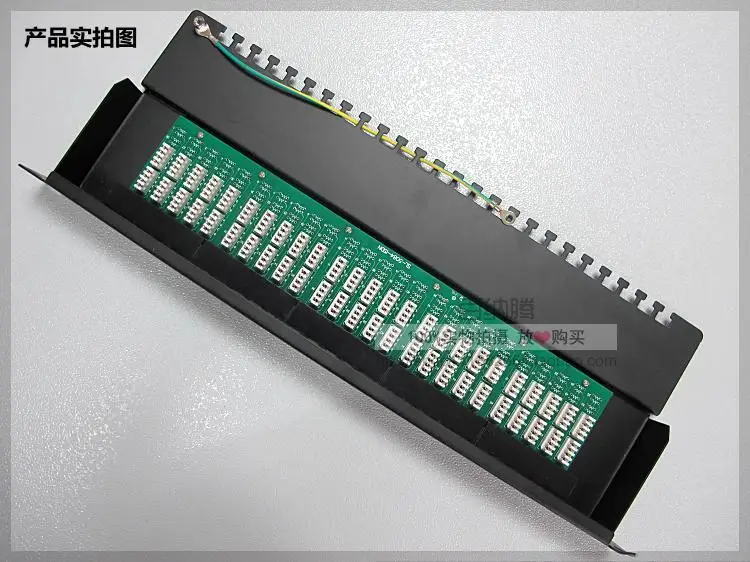 50-порты телефон голос патч-панели электросвязи инженерного 19-дюймовый 1U Тип печатной платы RJ11 патч-панели распределения Рамка
