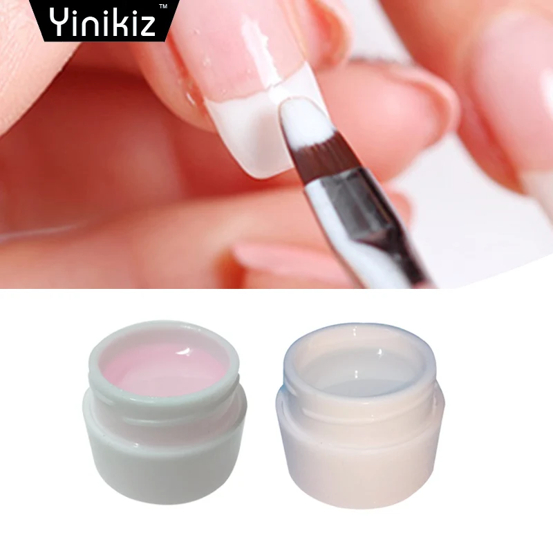 Yinikiz Nail Gel Builder Hard Pink Clear White Salon Uv Long Yinikiz Nail Gel Builder Hard Pink Clear White Salon Uv Long Art False Formulated Tips Extensions In From Beauty Health On