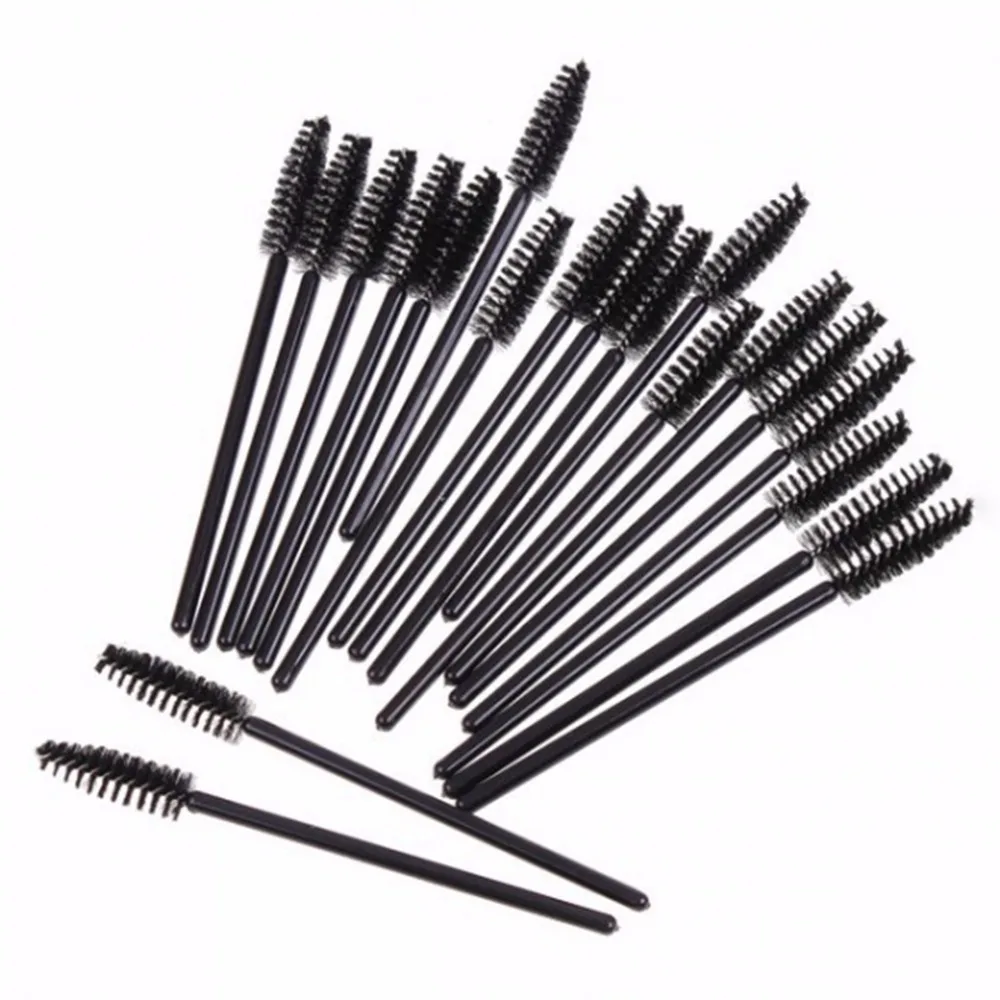 

100 PCS Disposable One-Off Eyelash Mini Brush Mascara Wands Applicator make up brush Drop Shipping Wholesale