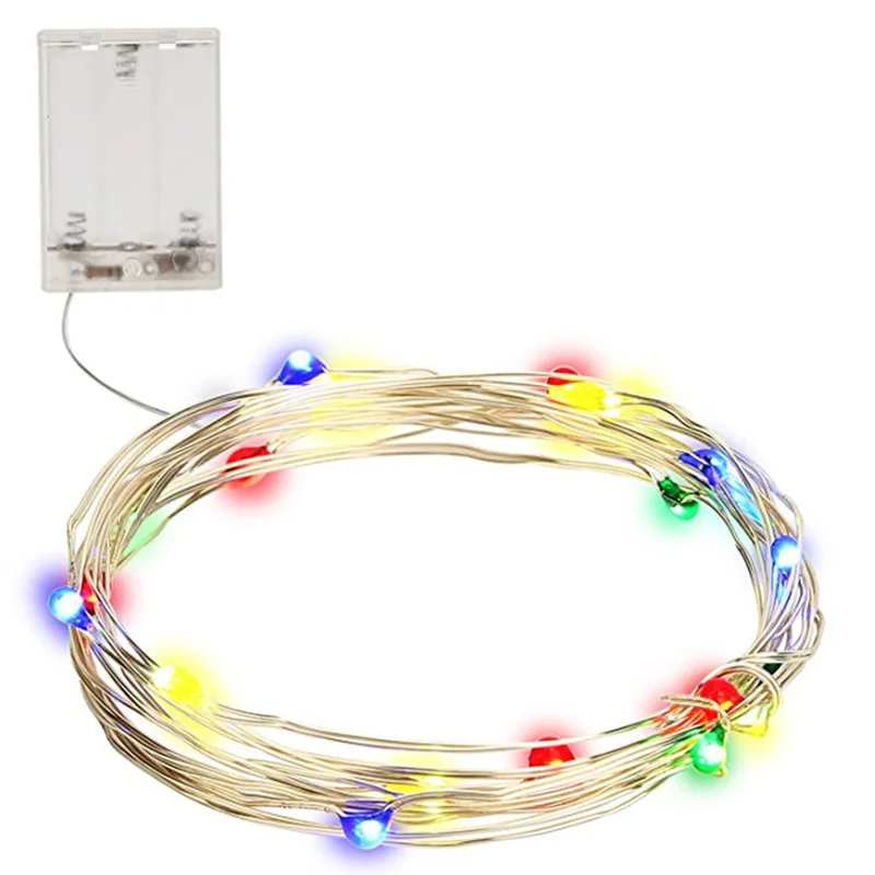 1/2/5/10M Led Lights Decoration Garland Copper Wire LED String Lamp Fairy Lights Indoor New Year Christmas Decorations for Home