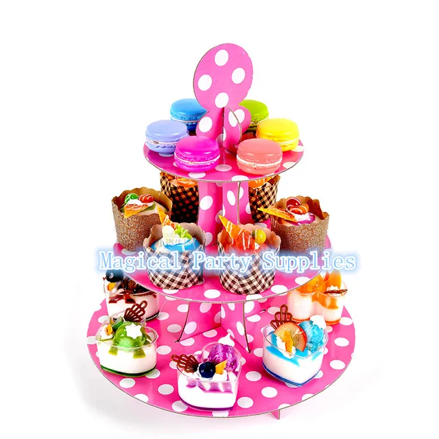 Free Shipping 2pcs Pink Cupcake Stand Cake Dessert Stands For Baby Free Shipping 2pcs Pink Cupcake Stand Cake Dessert Stands For Baby Kids Birthday Party Decoration