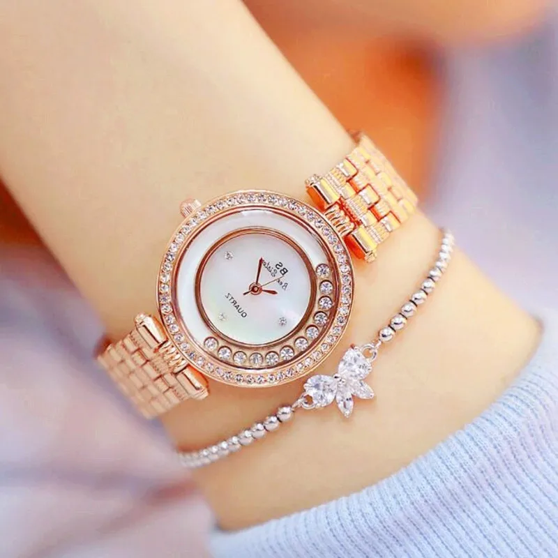 

New Women Watches Luxury Brand Rose Gold Bracelet Women Wrist Watch Women Fashion Diamond Ladies Watch montre femme reloj mujer
