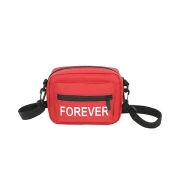 

2019 New Oxford cloth bag fashion trend pattern Forever letter Red/Blue/Black shoulder bag across wild ladies handbag crossbody