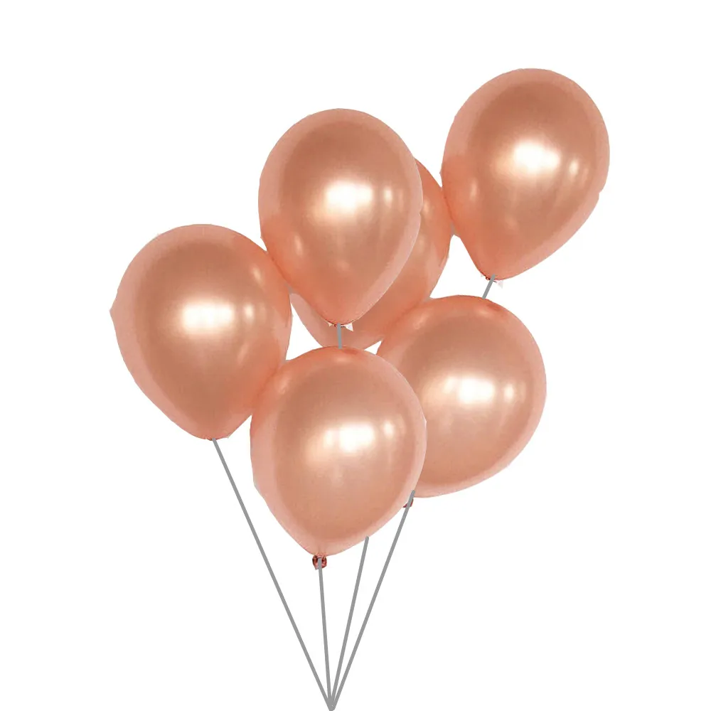

10pcs/lot 12inch Rose Gold Latex Balloons Valentine's Baby Shower Wedding Happy Birthday Party Reception Decorations Supplies
