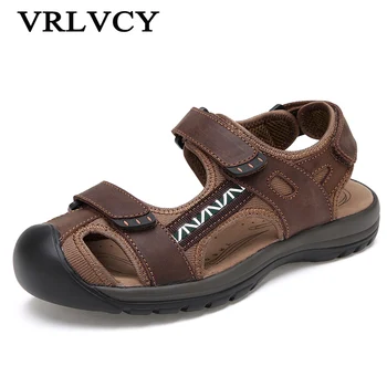 

Men 's sandals leather summer beach men' s fashion sandals outdoor men 's sandals