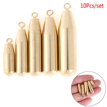 10 шт./пакет 2/4/5/7/10 г медное грузило рыболовные Вертлюги свинцовые Rocky набор грузил рыболовные снасти море рыболовная удочка