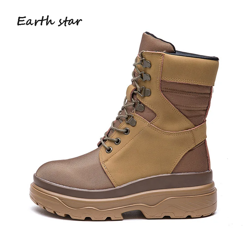 

botas mujer Shoes Women Fashion Brand Genuine Leather Matin Boots Lady chaussure Autumn Female footware Cross-tied Ankle Boots