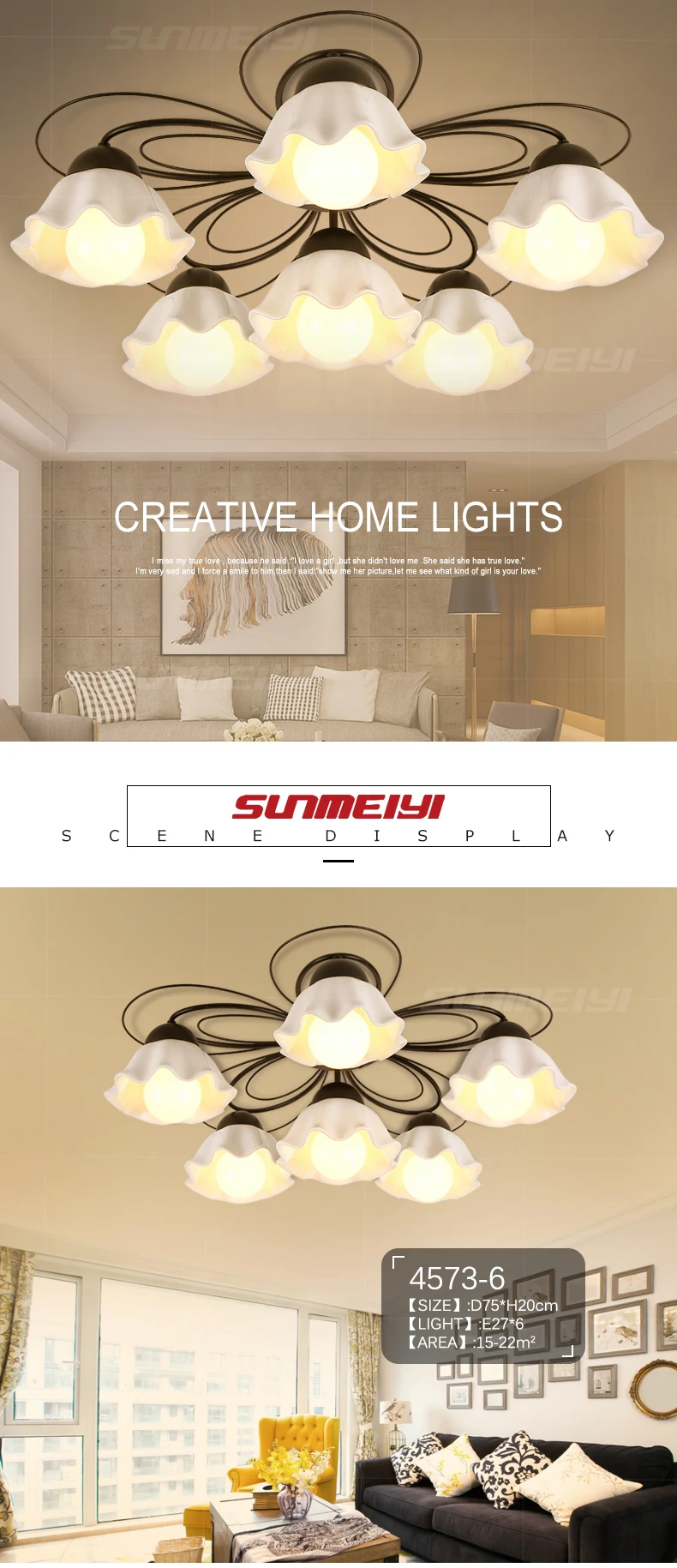 Светодиодный потолочный светильник для гостиной, спальни, керамический абажур, потолочное освещение, светодиодный светильник