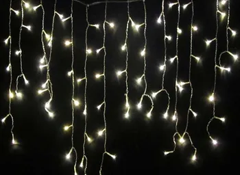 3.5 M 100 Leds Warm Wit Vakantie Wedding Party Kerst Fairy Gordijn Light Led String Strip Ijsbar Lamp Slingers