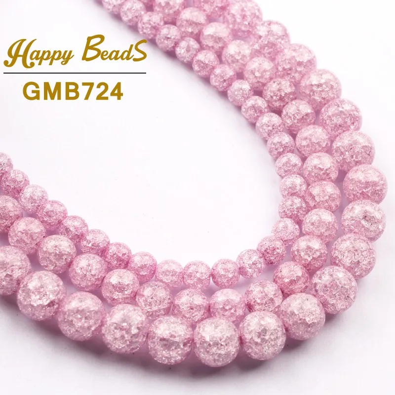 

Light Purple Cracked Crystal Beads Round Loose Spacer Bead For Making Jewelry DIY Fashion Bracelet 15''Strand 6/8/10mm Wholesale