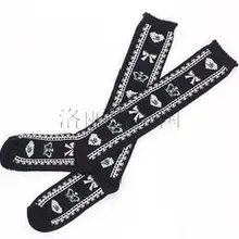 Милая принцесса Лолита Чулки-Лолита Сердце Чулки с бантом Носки с рисунком из мультфильма чулки для косплея Косплей KCCW18