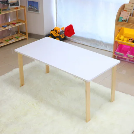Детские столы, детская мебель из цельного дерева, стол для детей, стол для учебы, mesa infantil pupitre infantil 100*50*60 см, распродажа - Цвет: Белый