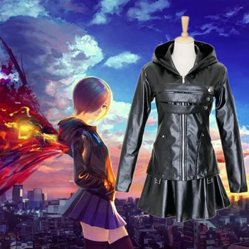 

Anime Tokyo Ghoul Touka Kirishima Costume Cosplay Halloween Party Fighting Suit
