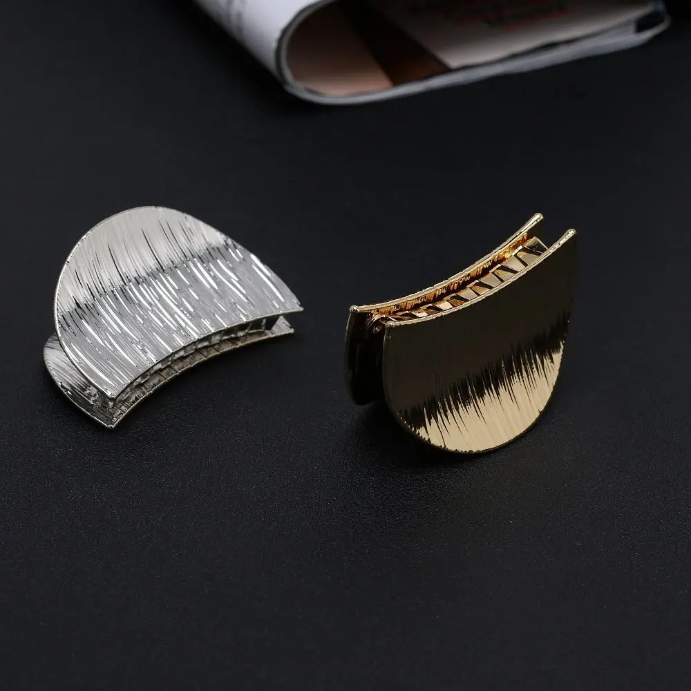 Горячая металлический полукруг заколка для волос ювелирный подарок для женщин девушек золото серебро