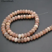 5X8 мм граненый натуральный янтарь бусинки из камня Рондель, черный кварц, яшма свободные бусины 5 нитей в партии