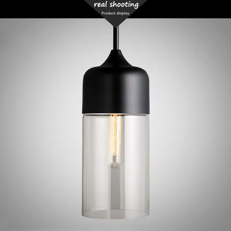 Vintage Retro Pendant Light Hanging Amber Glass Antique Loft Indoor Pendant Lamp Edison Decorative Drop Light Restaurant Pendant Light (6)