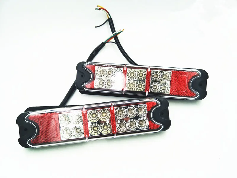 

1 pair 12v led forklift tail lights folk lift rear trailer stop lights Reverse lights warning lights rear lamp