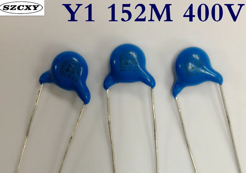 100% новые и оригинальные 100 шт. Y1 152M 400VAC 1.5NF 1500PF безопасность Y Емкость | Электроника