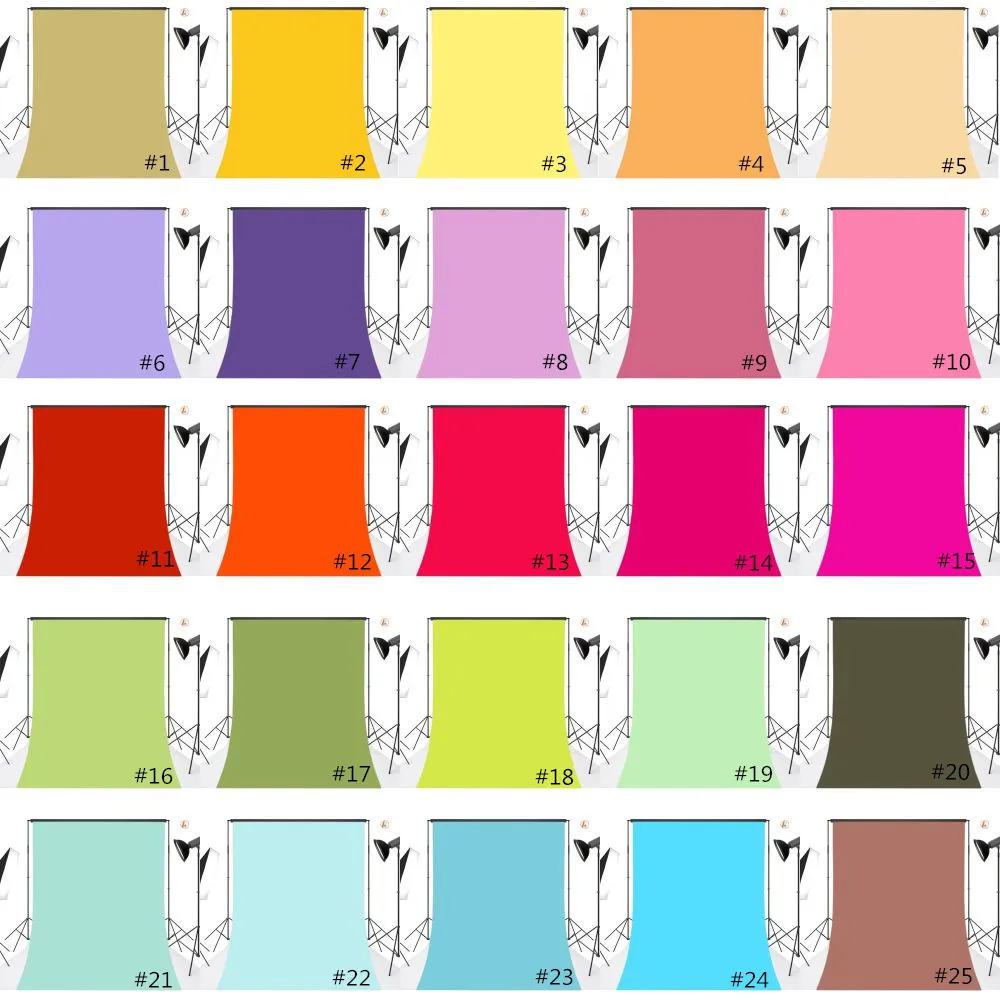 

Seamless Washable No Crease Polyester Backdrop Background Photography Studio Props Double Faced Solid Color Photographic Photo