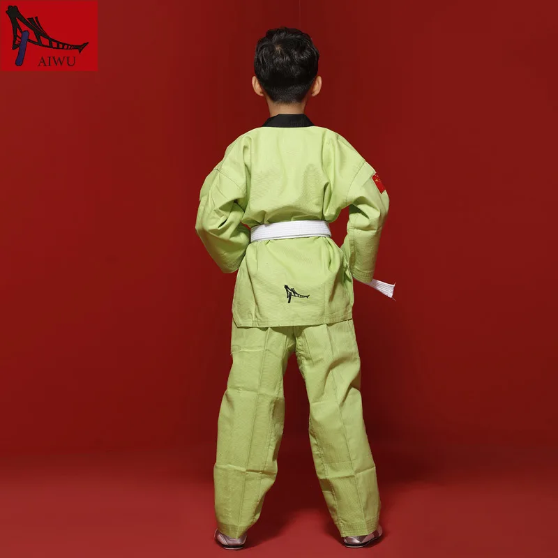 Горячая Распродажа WTF Tae Kwon Do Dobok детская одежда ITF Униформа для тхэквондо размер