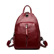 Fashion Women’s Genuine Leather Backpacks Women Girls Students School Bag Shoulder Bags Women Casual Back Packs Travel Bag
