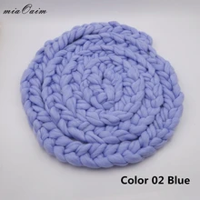 Исландская шерсть волокно одеяло 5 шт./партия веревка корзина наполнитель оплетка одеяло, корзина, наполнитель Новорожденный Фотография реквизит детский душ подарок