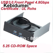 USB3.0 Передняя панель 5,2" Передняя панель USB3.0 с 20pin штыревой к двойной женский с CD-ROM пространства