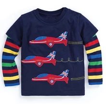 Boys Long Sleeve Tops 2017 Brand Autumn Clothing Baby Boy Sweatshirts Animal Pattern Children T shirts for Kids Boys Clothes