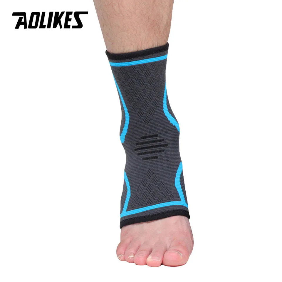 Ankle Support Ankle Straps Ankle Support Brace AOLIKES 1PCS Sports Ankle Compression Pad Women Gym Fitness Nylon Elastic Support Foot Straps Protector Football