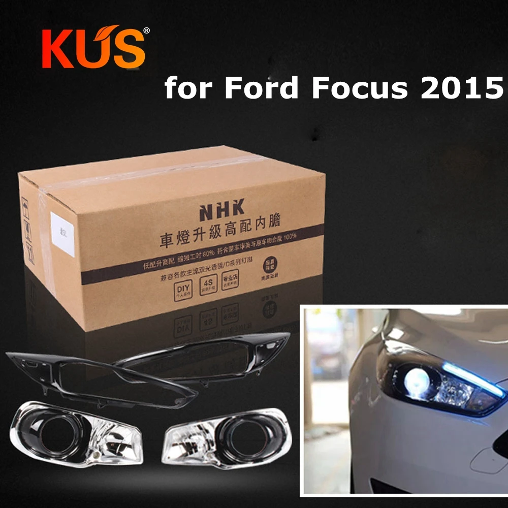 

car headlight headlamp high liner lamp upgrade for Ford Focus rs 2015 without Damage HID Projector Lens q5 hella5 Car assembly