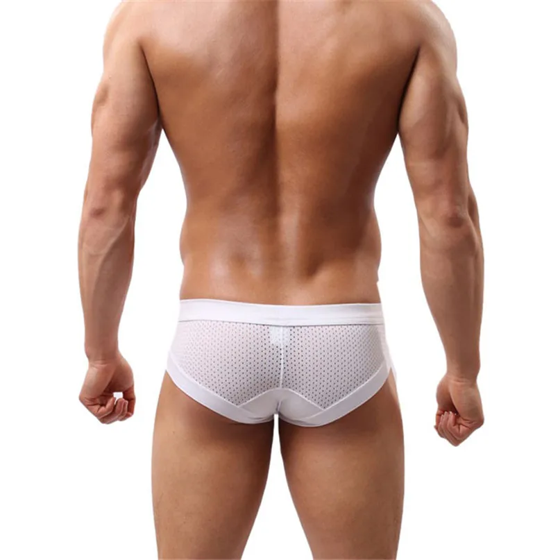 Sexy Swim Briefs Mens Cotton Underwear shorts men boxers underpants Soft Briefs U convex pouch design #2h25 (11)