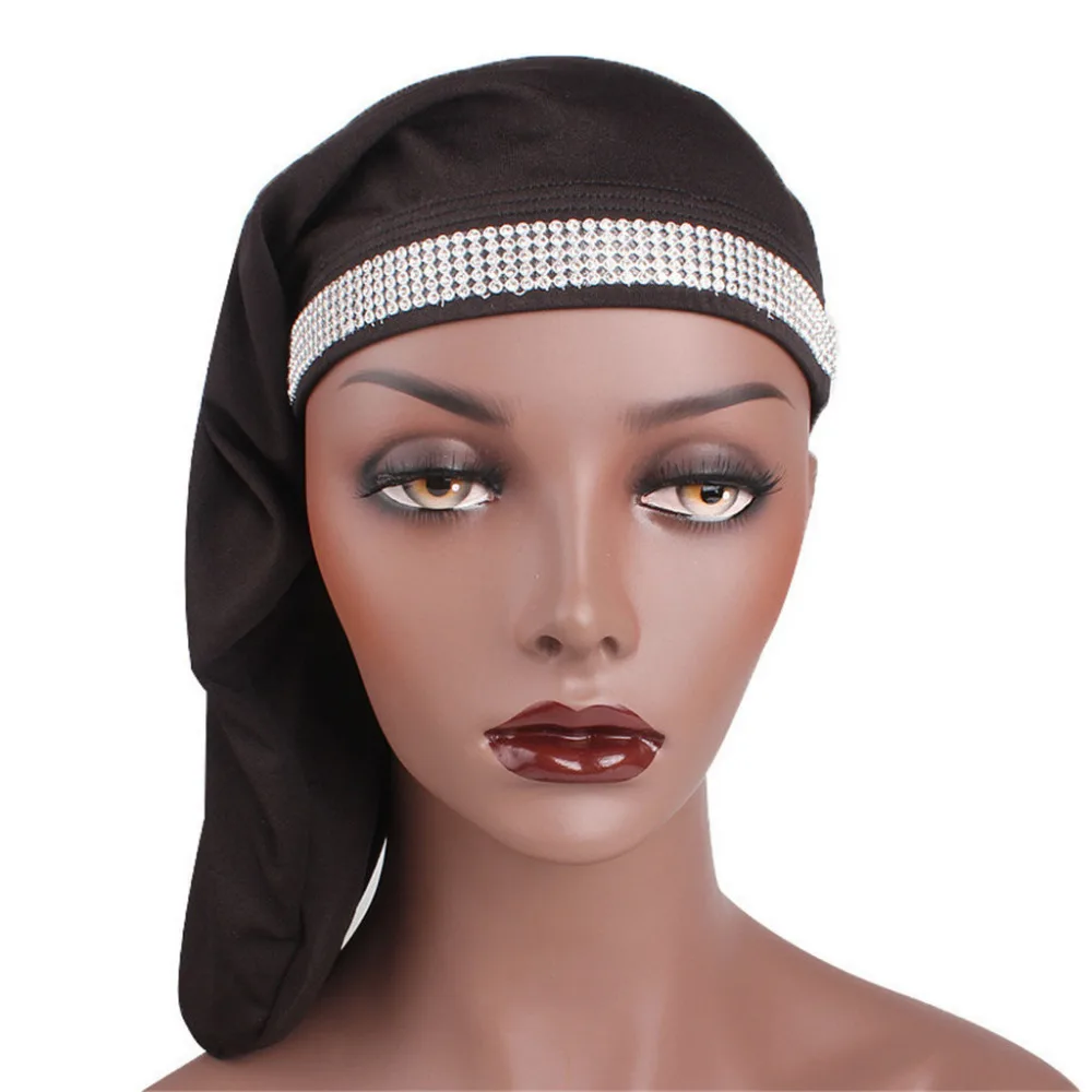 

Long Hair Care Women Fashion Bonnet Cap Night Sleep Hat Silk Cap Head Wrap Fashion Bonnet Cap Night Sleep Hat Silk 1.4