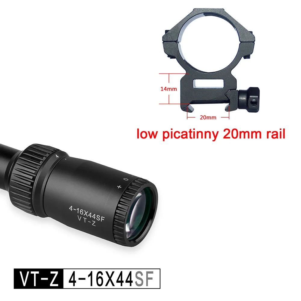 Discovery VT-Z 4-16 x 44 SF Mil Dot охотничий оптический прицел - Цвет: low picatinny 20mm r
