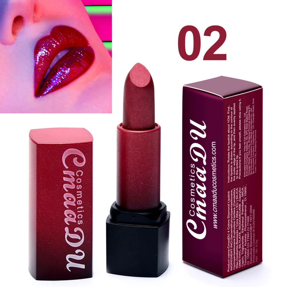 CmaaDu Metal Color Matte Lipstick Lasting Not Fade Lipstick Waterproof Lip Makeup lipstick set maquillaje red lipstick TSLM1 CmaaDu Metal Color Matte Lipstick Lasting Not Fade Lipstick Waterproof Lip Makeup lipstick set maquillaje red lipstick TSLM1