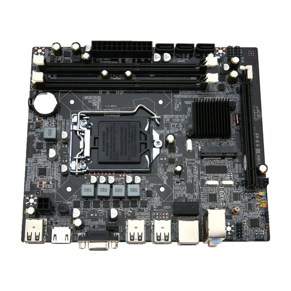 لوحة أم للكمبيوتر ل إنتل H55 مقبس HDMI LGA 1156 دبوس المزدوج قناة DDR3 اللوحة مع I/O درع