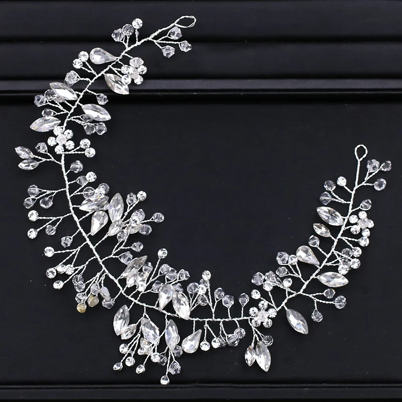 Rhinestone Crystal Headbands Wedding Hair Accessories Bridal Pearl Headband Pearl Hair Band Handmade Bridal Head Jewelry - Image 6