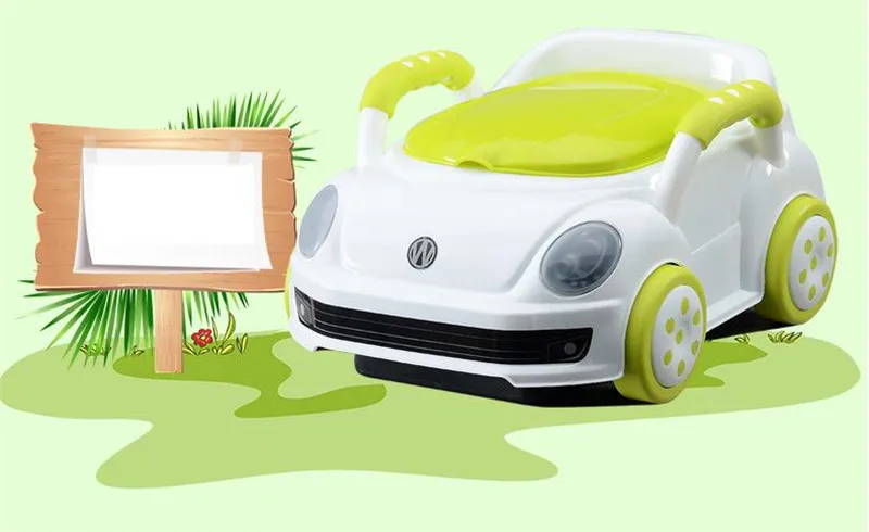 2017 Brand Cute Beetle Car Style Baby Potty Trainer Plastic Kids Toilet Travel Potty Chair Free Shipping Urinary Potty Boy Girl12