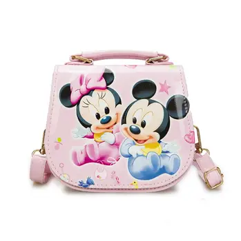 

New Cute Mini Bag Children Minnie Handbag Cartoon PU Waterproof Should Bag Kids Girls Fashion Messenger Bags