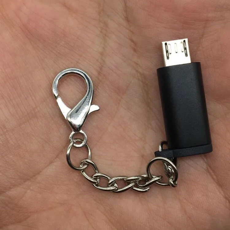 Черный Адаптер Micro-type-C для зарядки и синхронизации с вешалкой адаптер Micro type-C для зарядки - Цвет: Черный